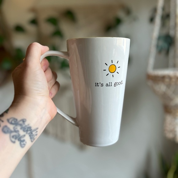 Large 10 Strawberry Street Tall Coffee Mug Cup Oversized Ceramic Tea Morning - Picture 6 of 6